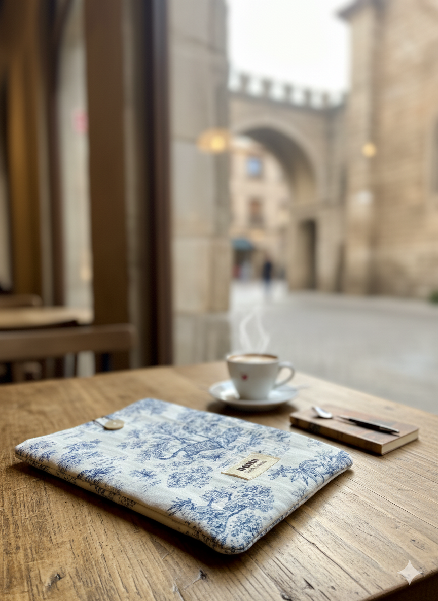 FUNDA IPAD7LIBRO AZUL