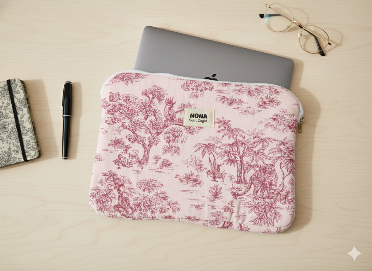 FUNDA ORDENADOR ROSA