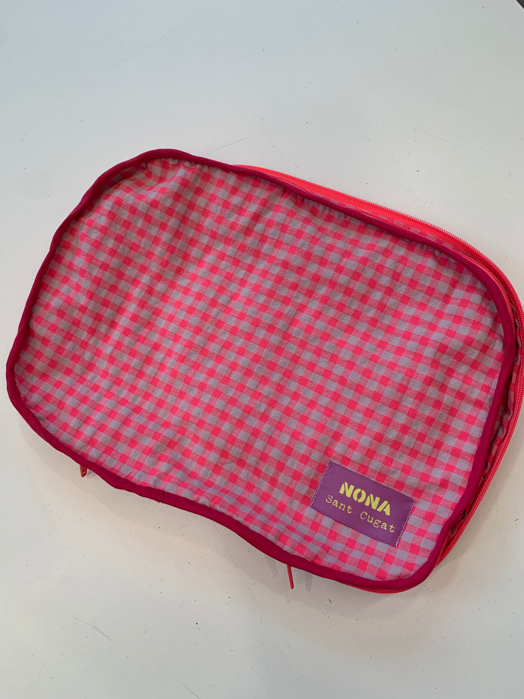 Funda de portätil rosa fluor